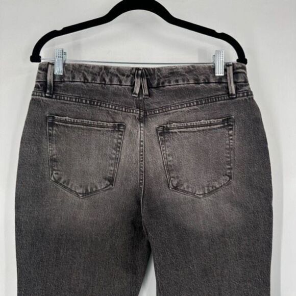 Good American Womens Curve Twist Slit Hem Straight Jeans Charcoal Gray Size 8/29 - Picture 9 of 13